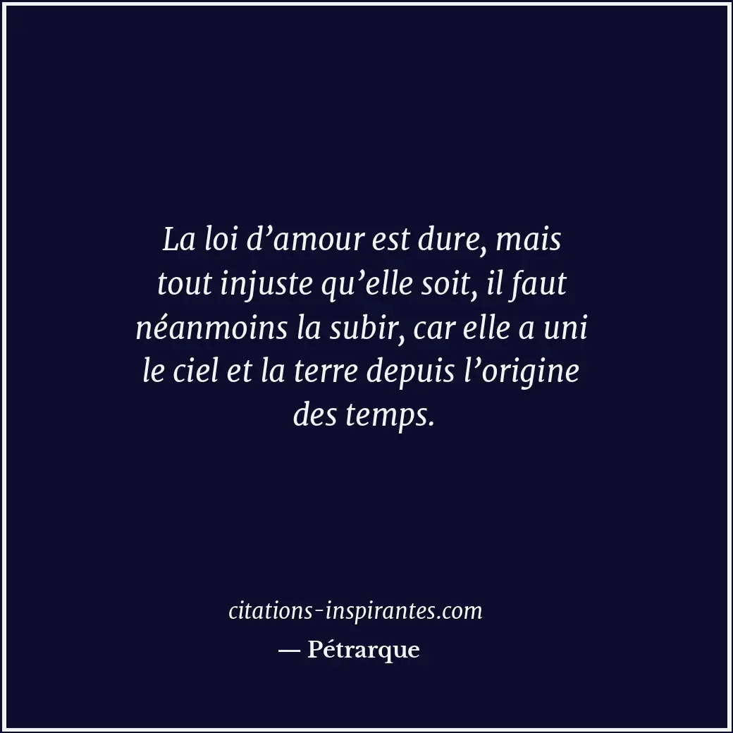 Citation de Pétrarque