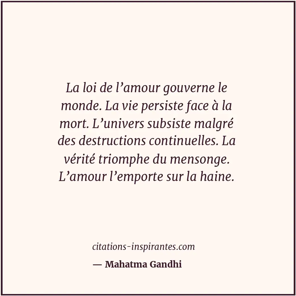 Citation de Mahatma Gandhi
