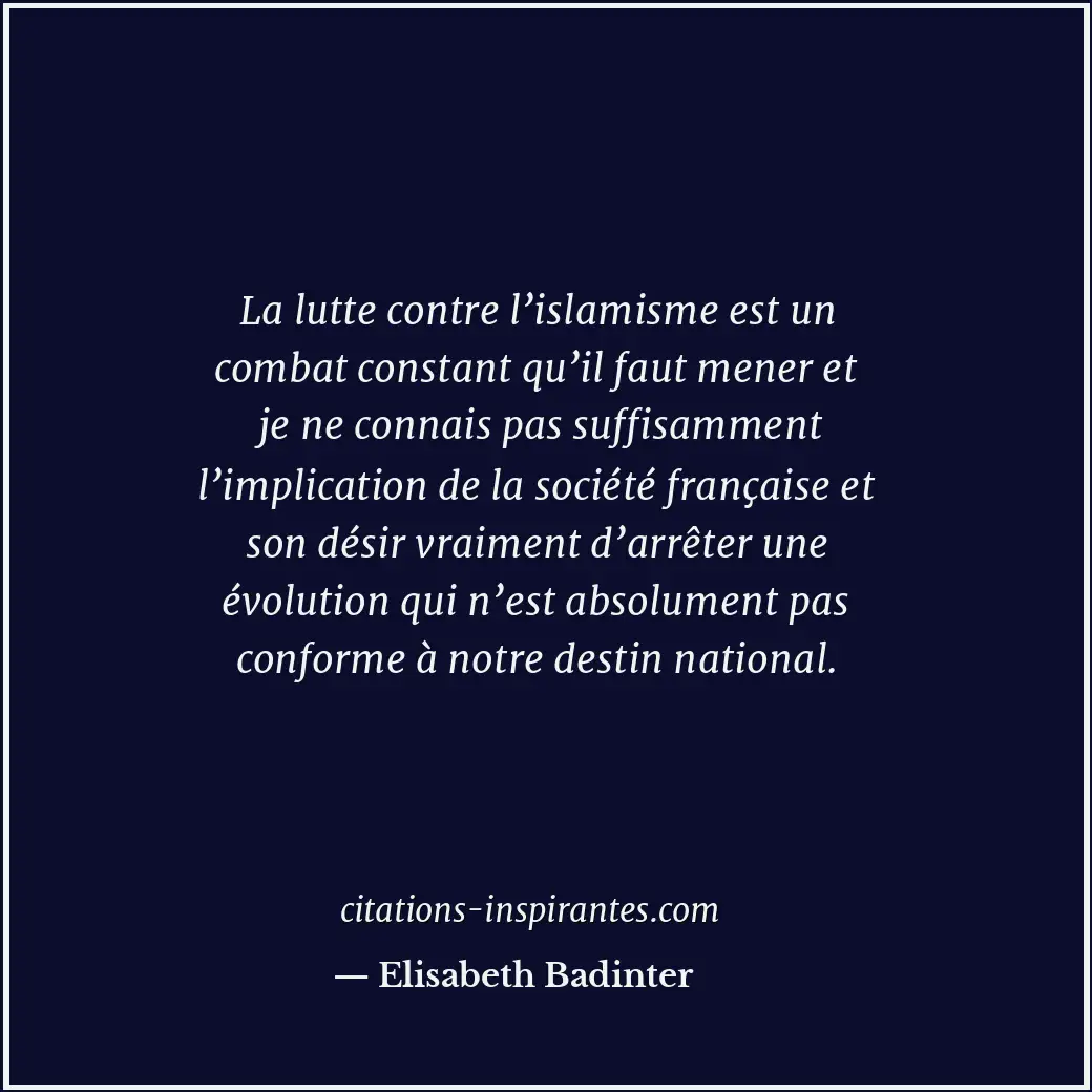 Citation de Elisabeth Badinter
