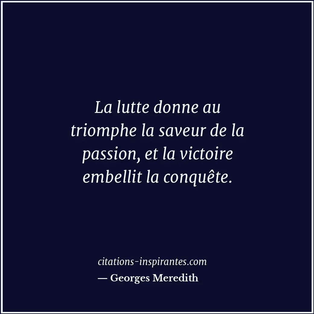 Citation de Georges Meredith