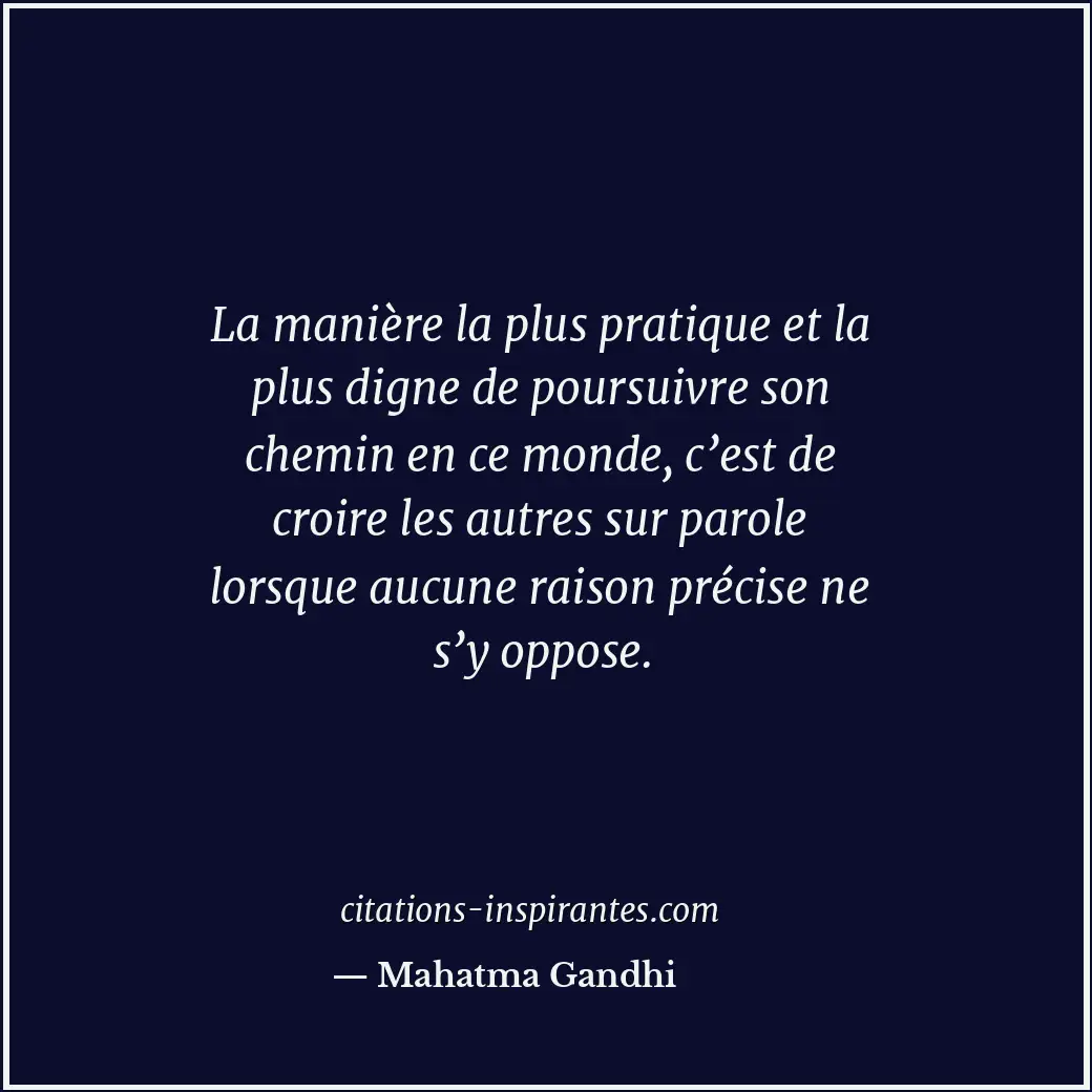 Citation de Mahatma Gandhi