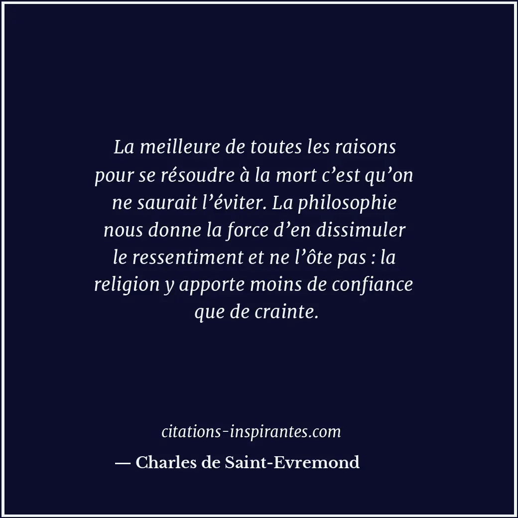 Citation de Charles de Saint-Evremond