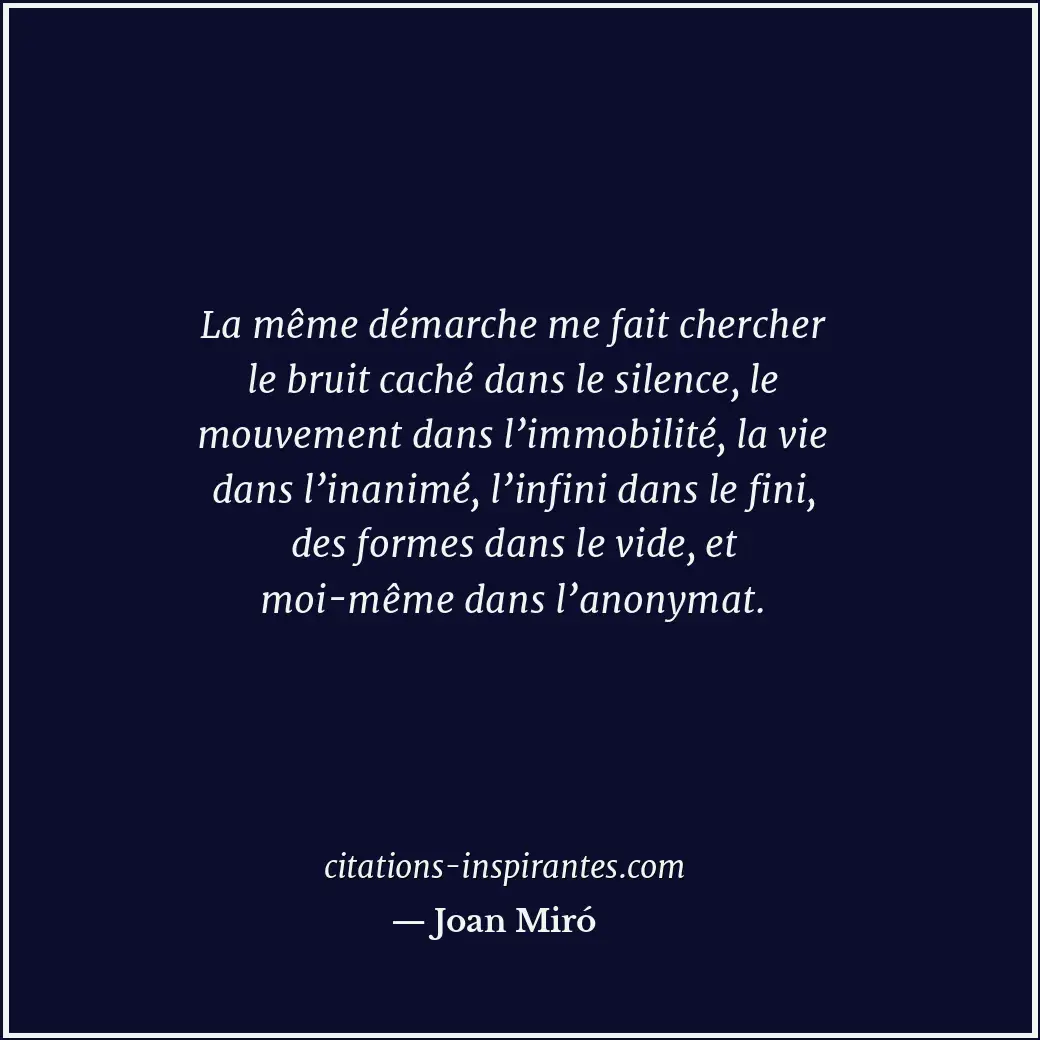 Citation de Joan Miró