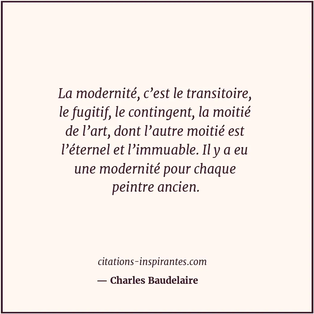 Citation de Charles Baudelaire