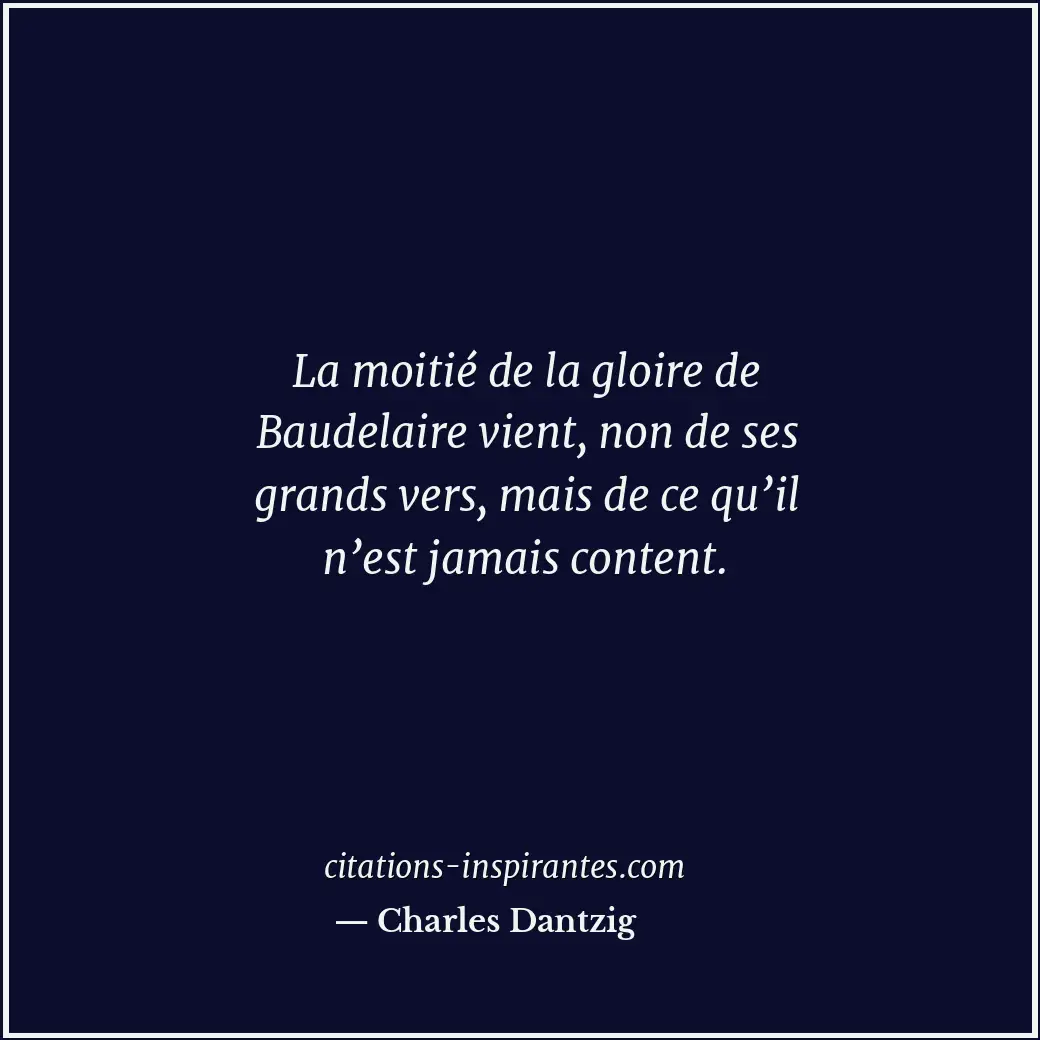 Citation de Charles Dantzig