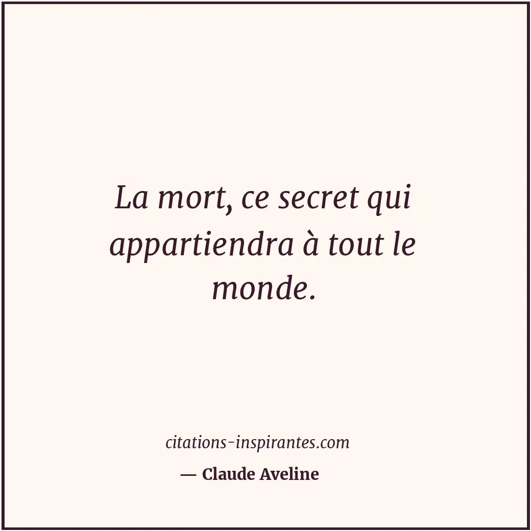 Citation de Claude Aveline