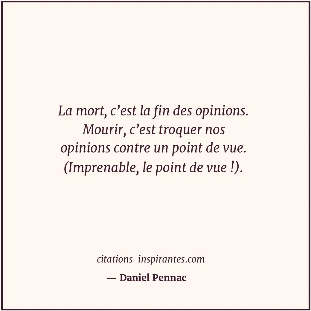 Citation de Daniel Pennac