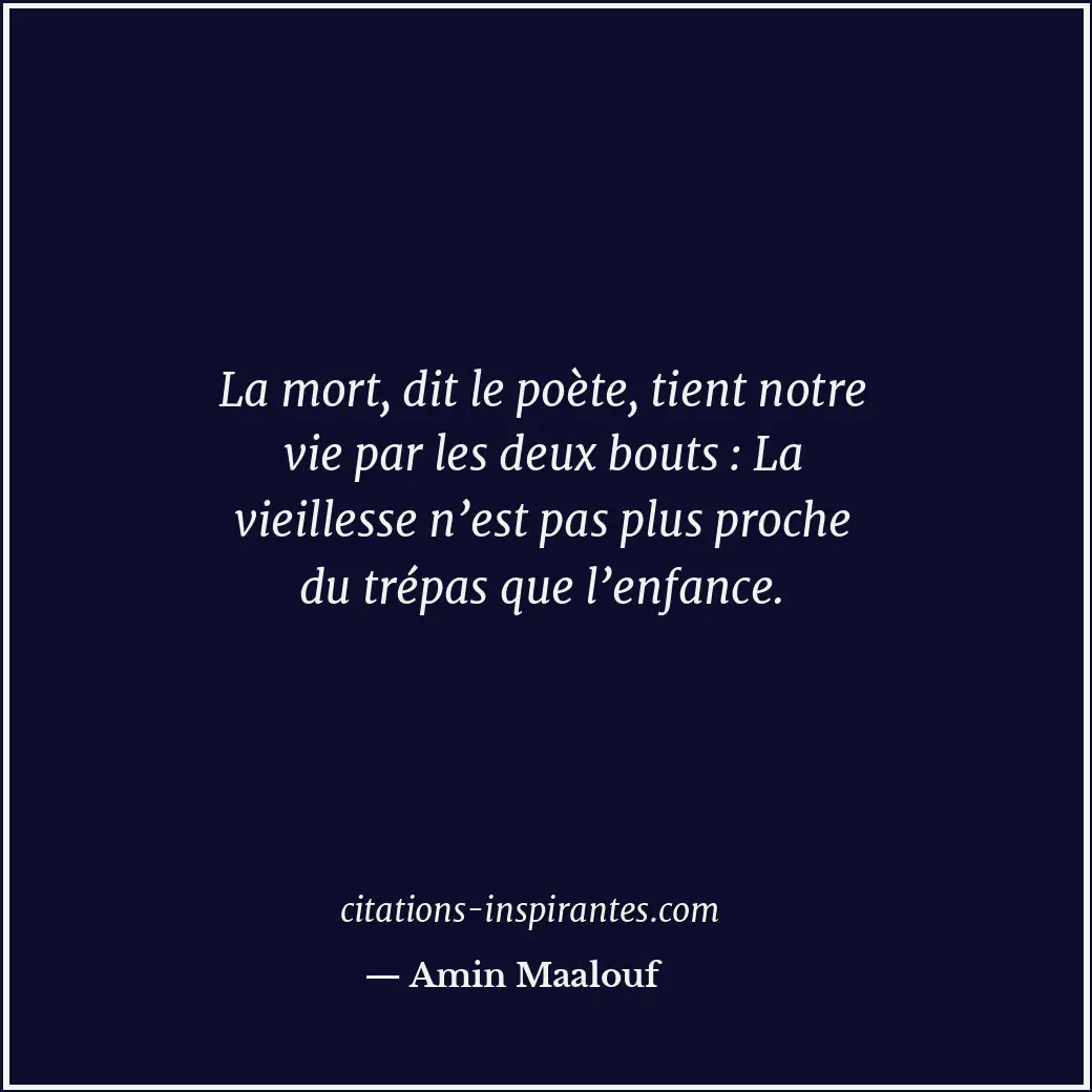 Citation de Amin Maalouf
