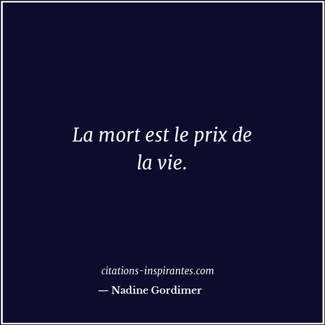 Citation de Nadine Gordimer