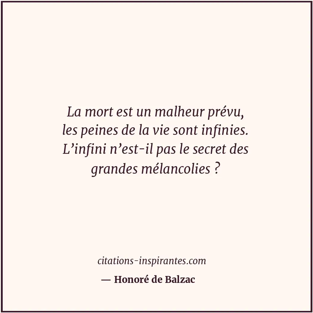 Citation de Honoré de Balzac