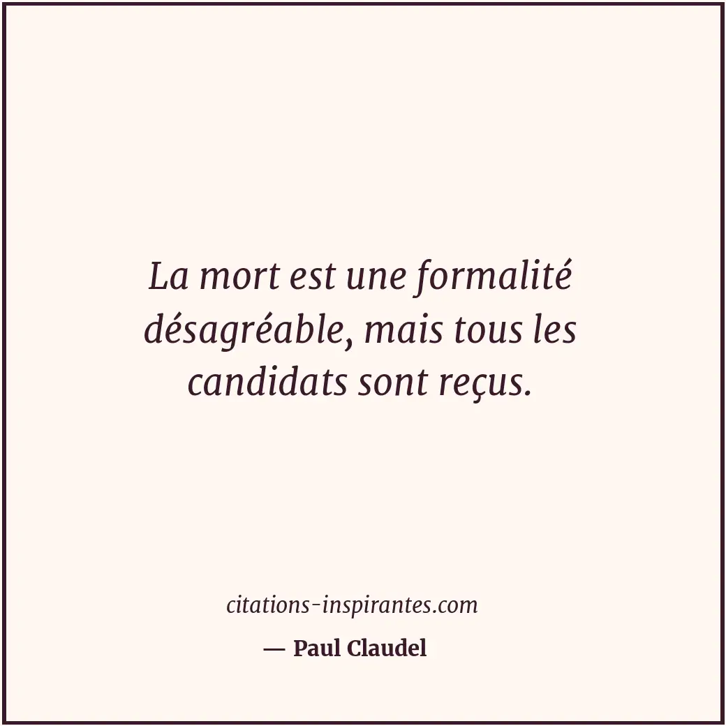 Citation de Paul Claudel