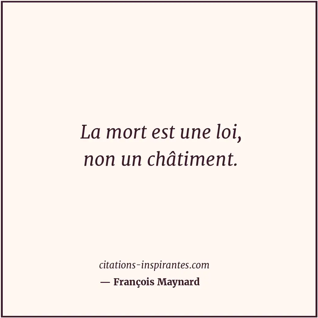 Citation de François Maynard