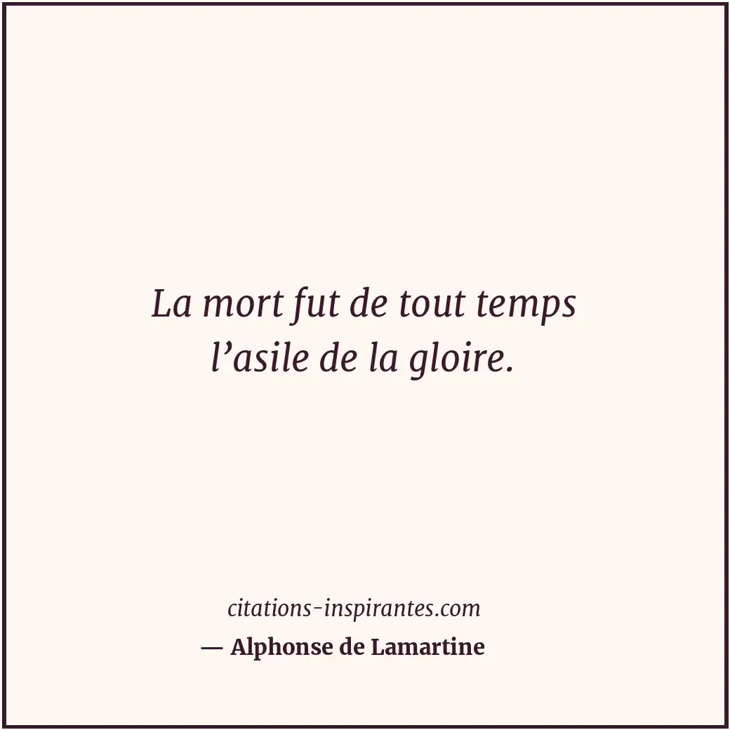 Citation de Alphonse de Lamartine