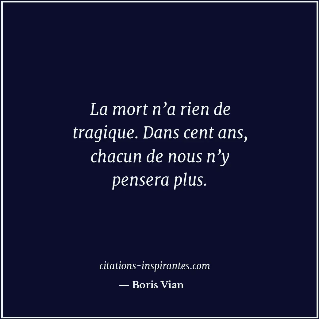 Citation de Boris Vian