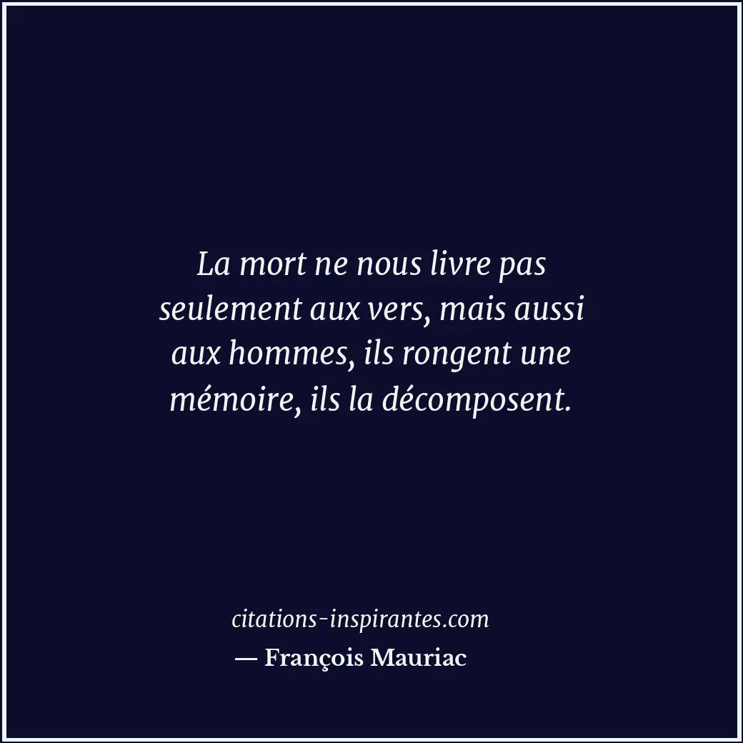 Citation de François Mauriac