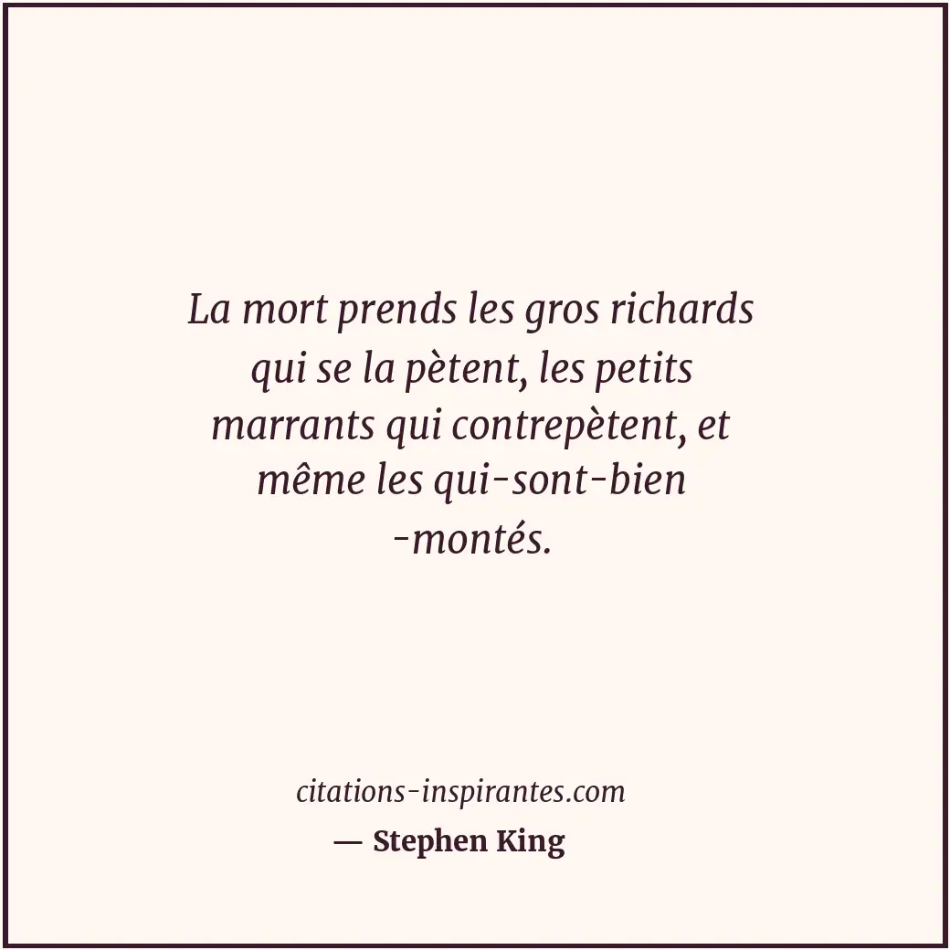 Citation de Stephen King