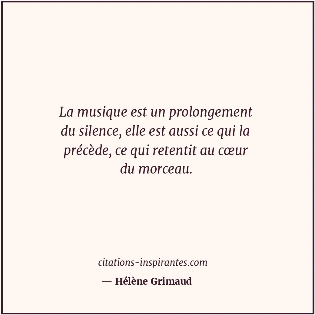 Citation de Hélène Grimaud