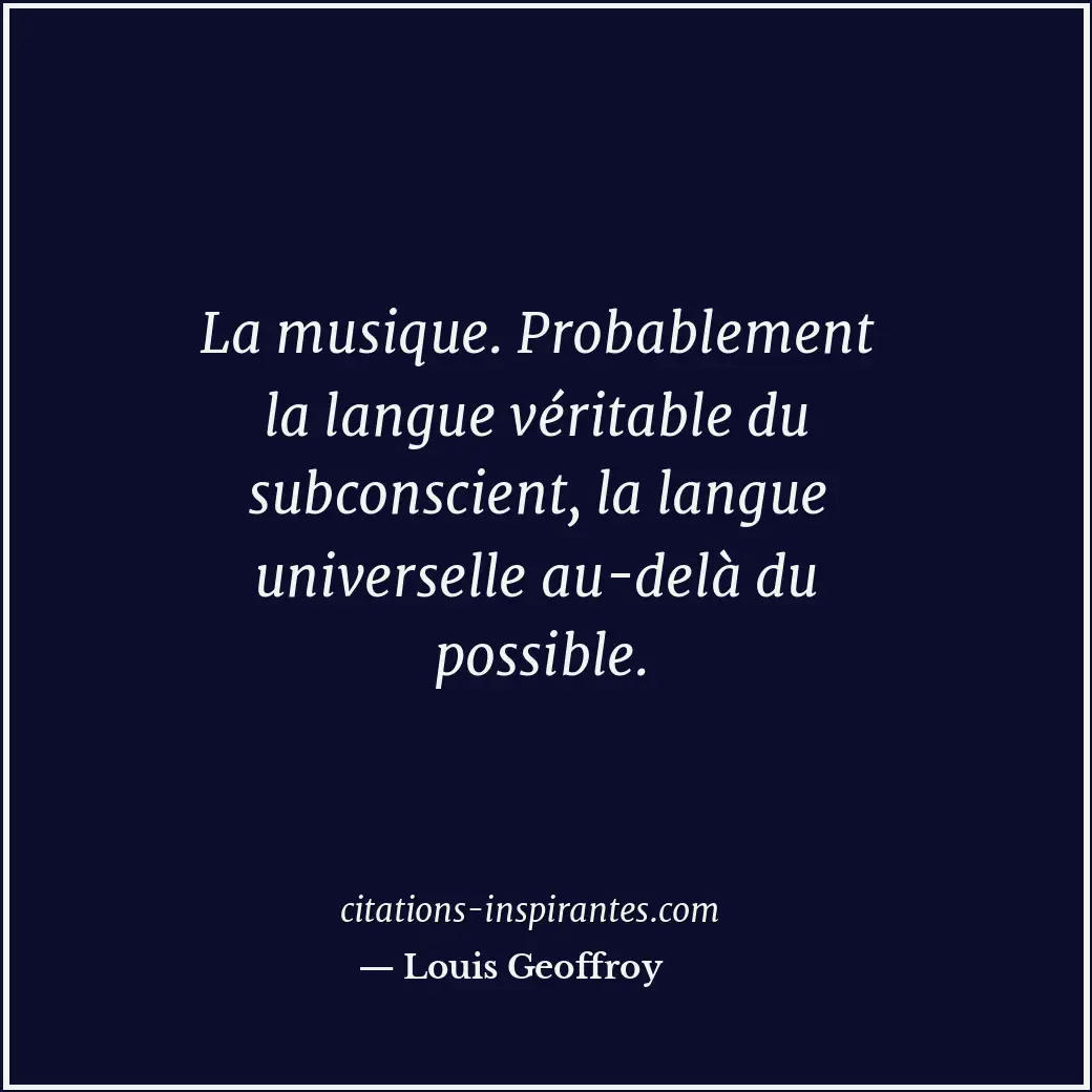 Citation de Louis Geoffroy