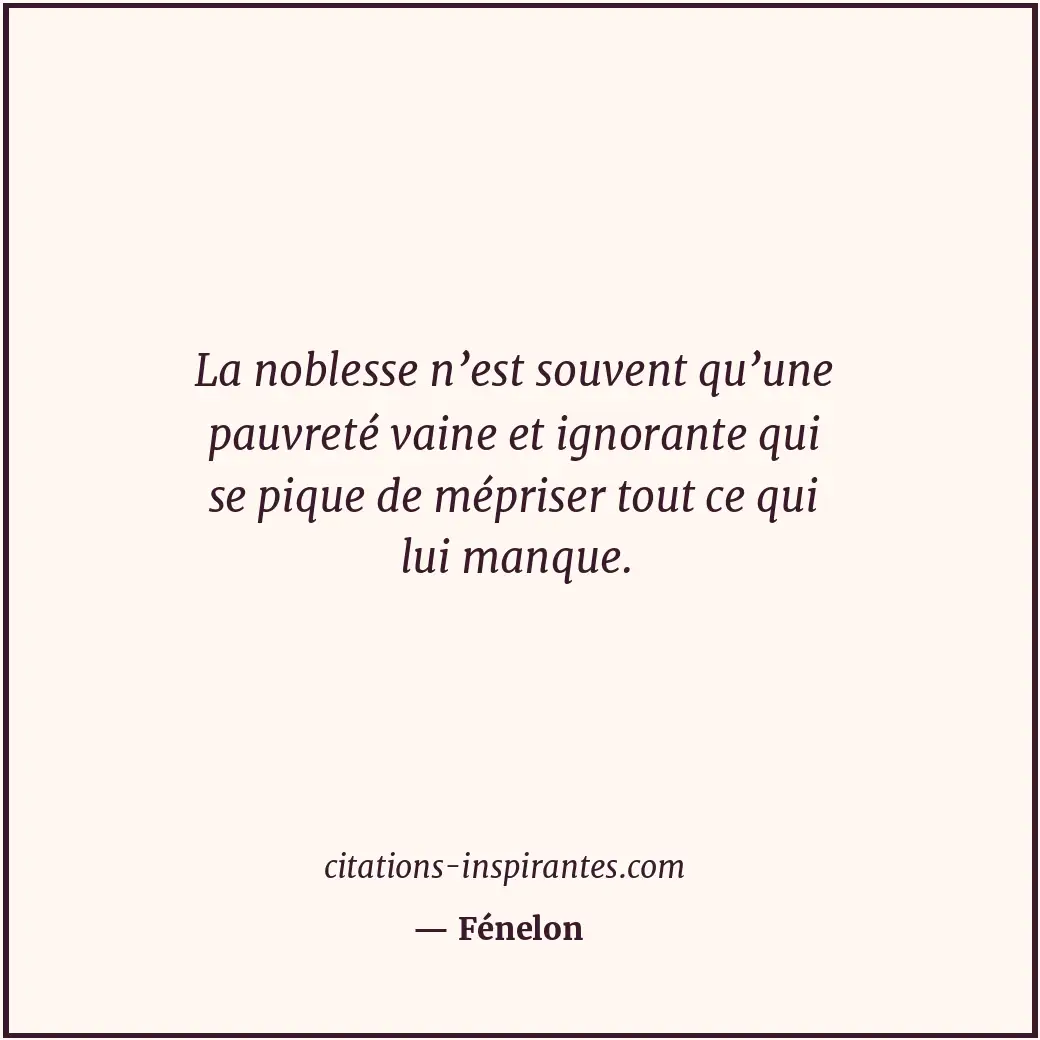 Citation de Fénelon