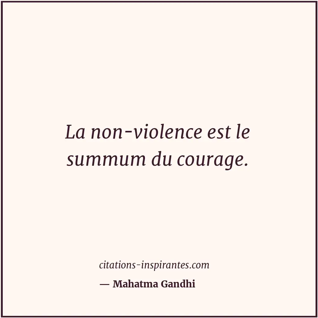 Citation de Mahatma Gandhi