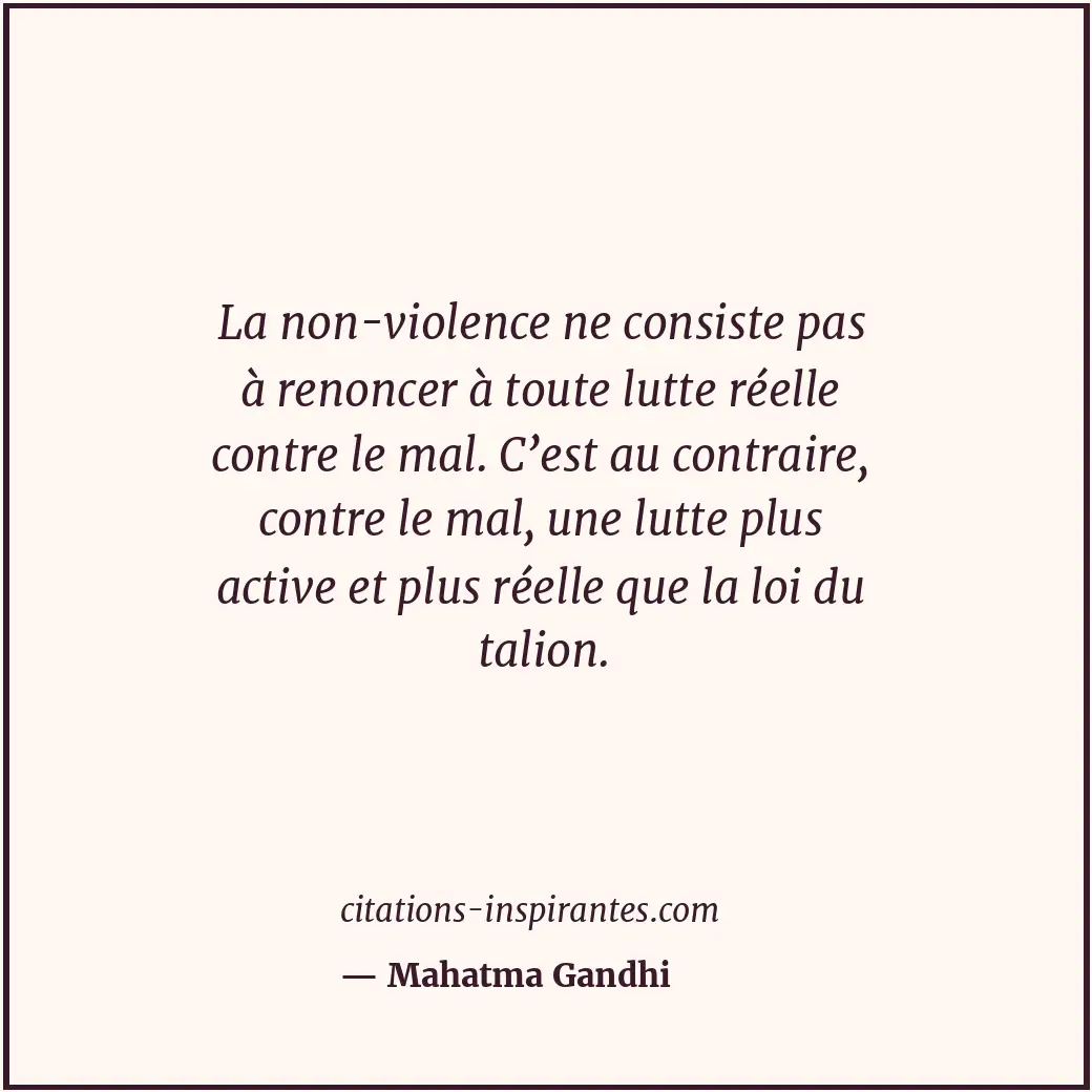 Citation de Mahatma Gandhi