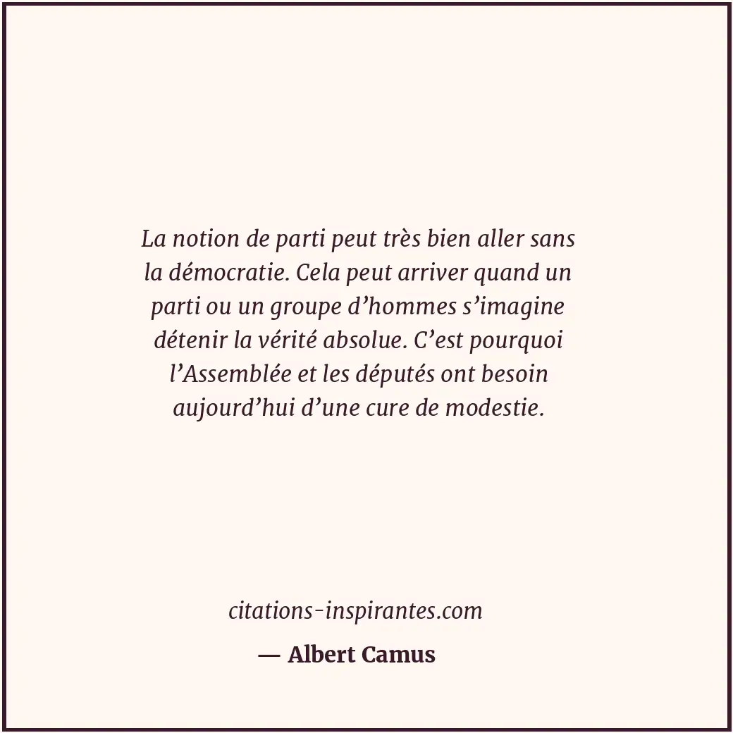 Citation de Albert Camus