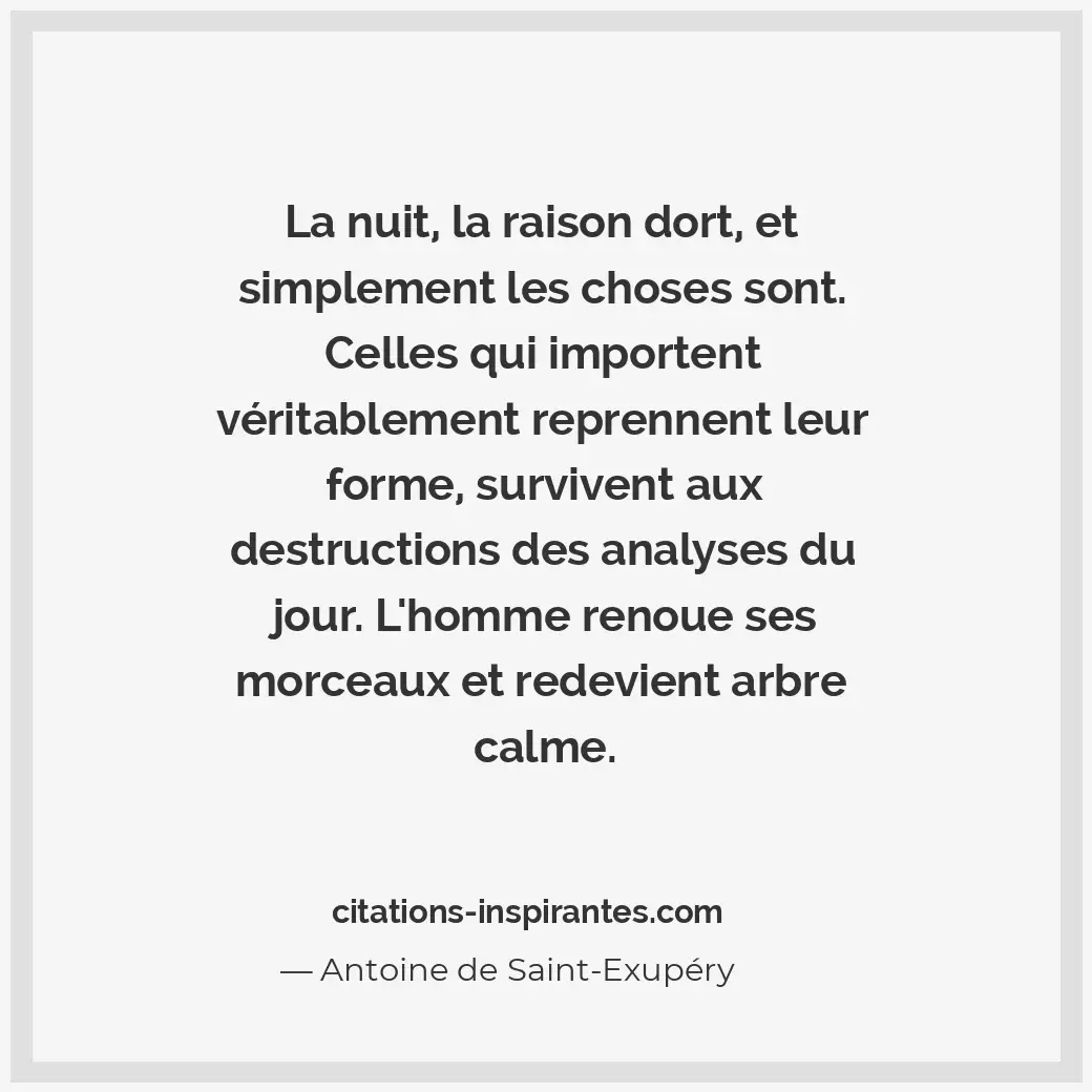Citation de Antoine de Saint-Exupéry
