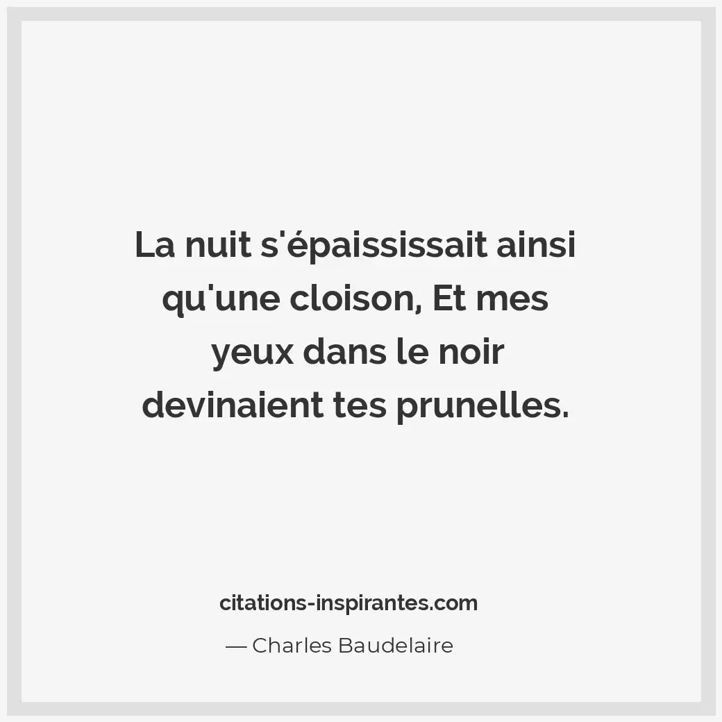 Citation de Charles Baudelaire