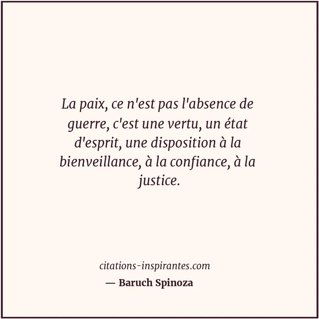 Citation de Baruch Spinoza