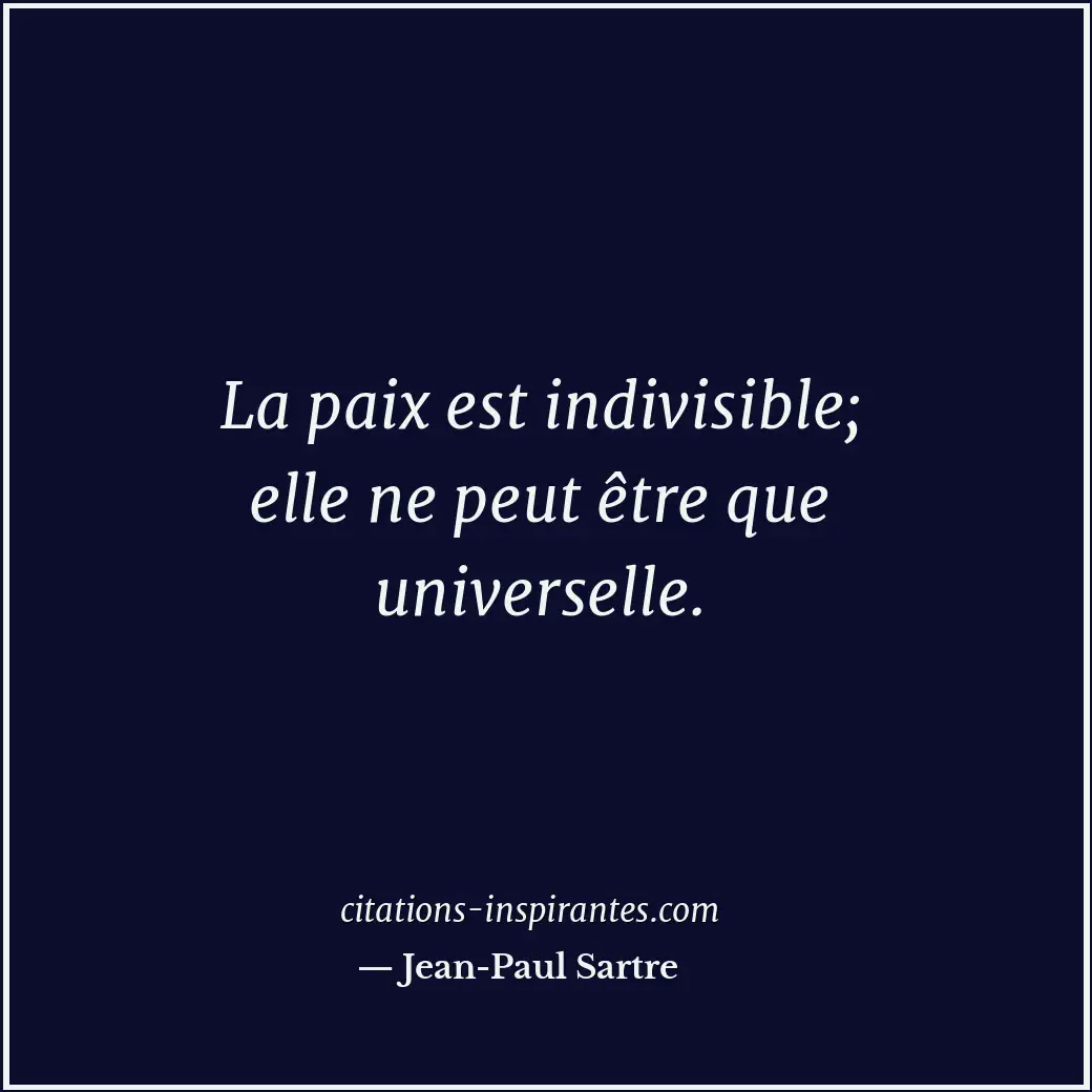 Citation de Jean-Paul Sartre