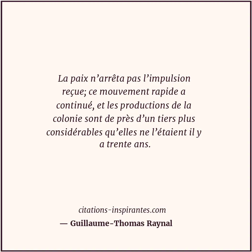Citation de Guillaume-Thomas Raynal