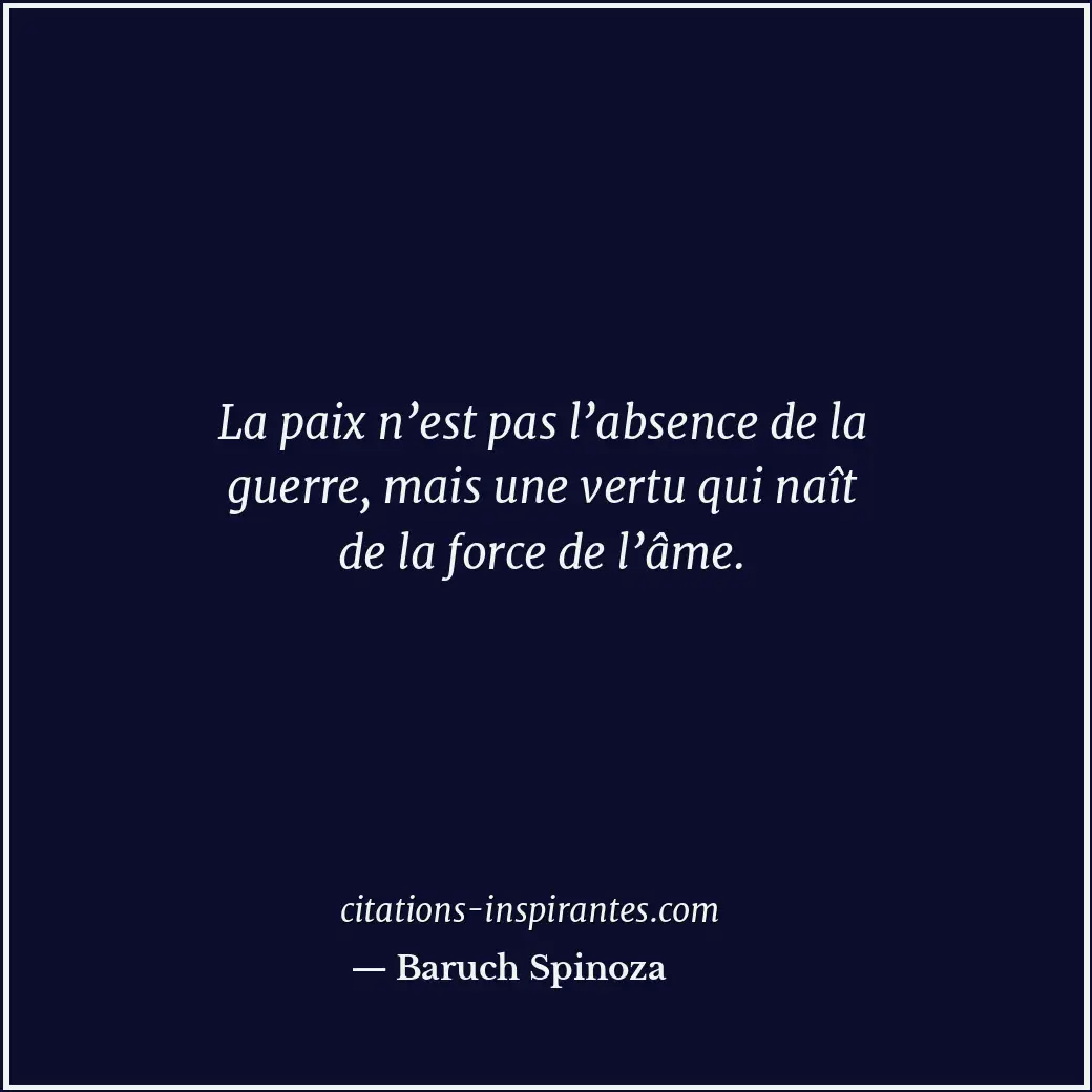 Citation de Baruch Spinoza