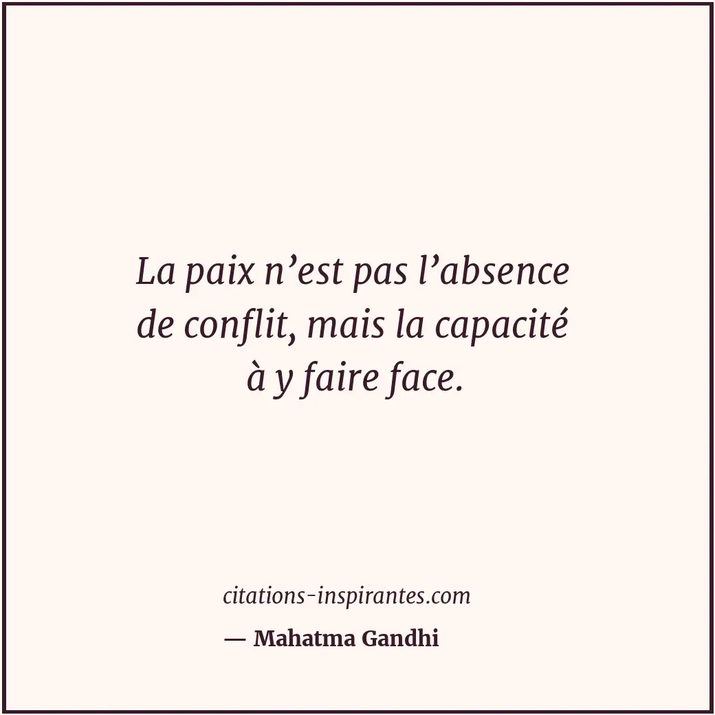 Citation de Mahatma Gandhi