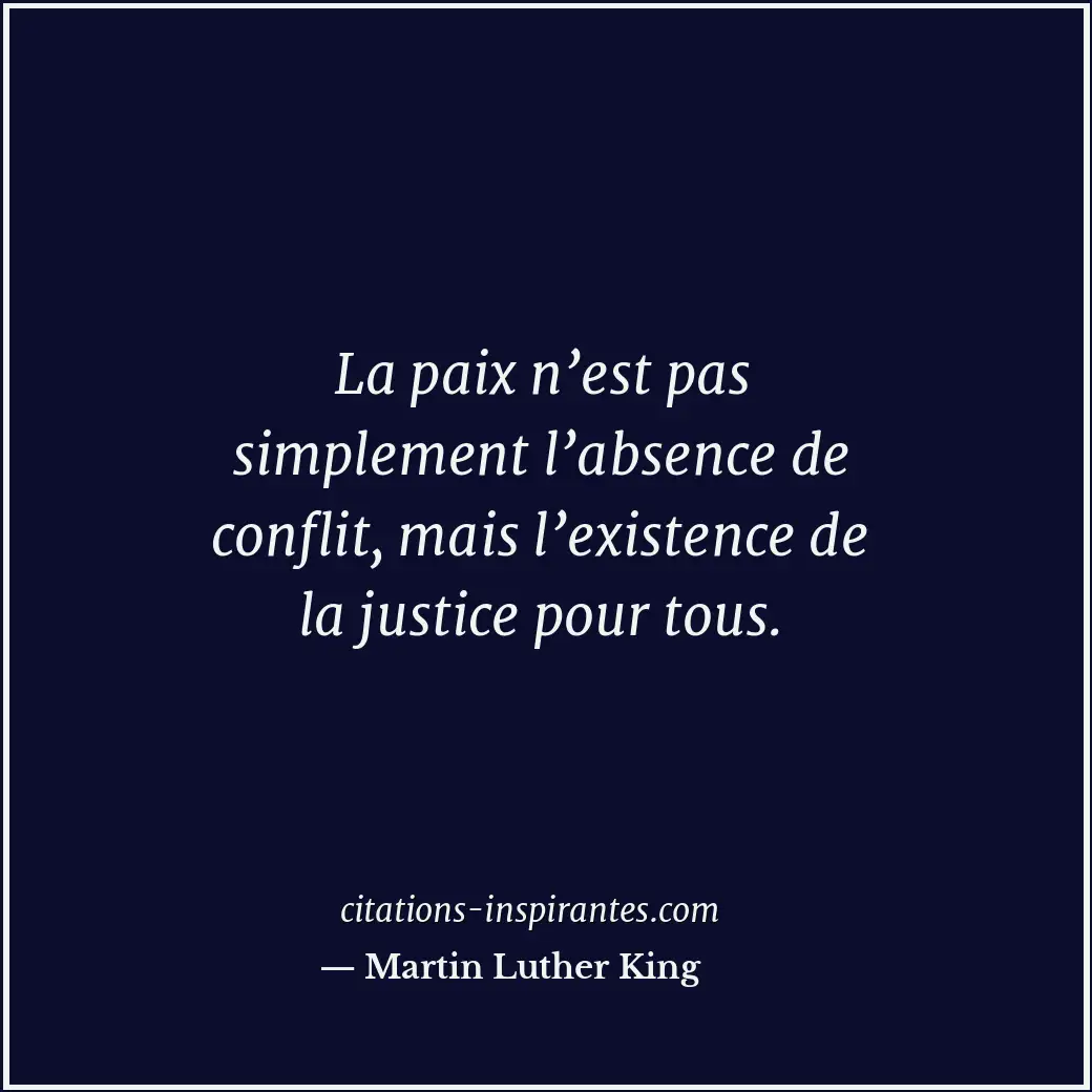 Citation de Martin Luther King