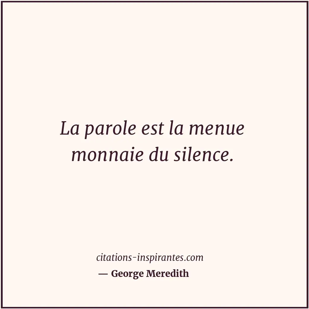 Citation de George Meredith
