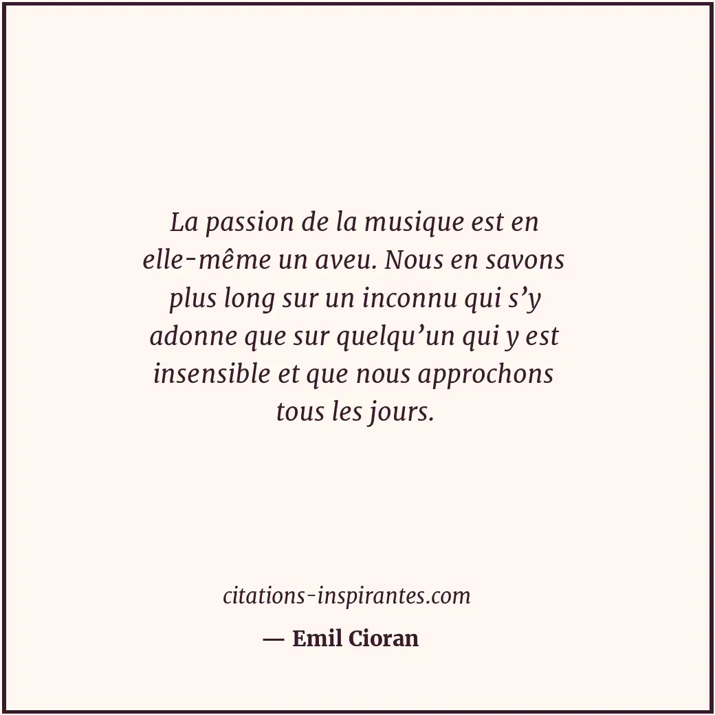 Citation de Emil Cioran