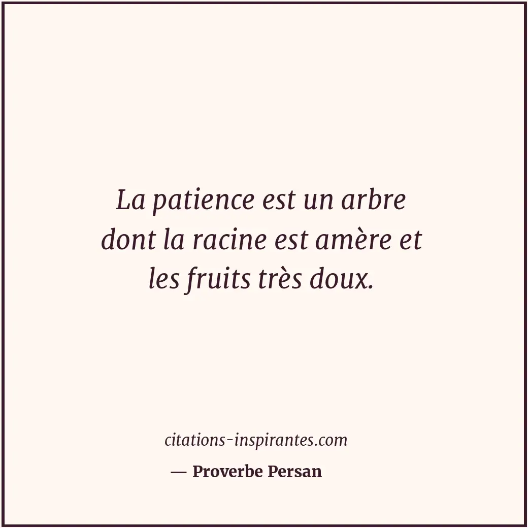 Citation de Proverbe Persan