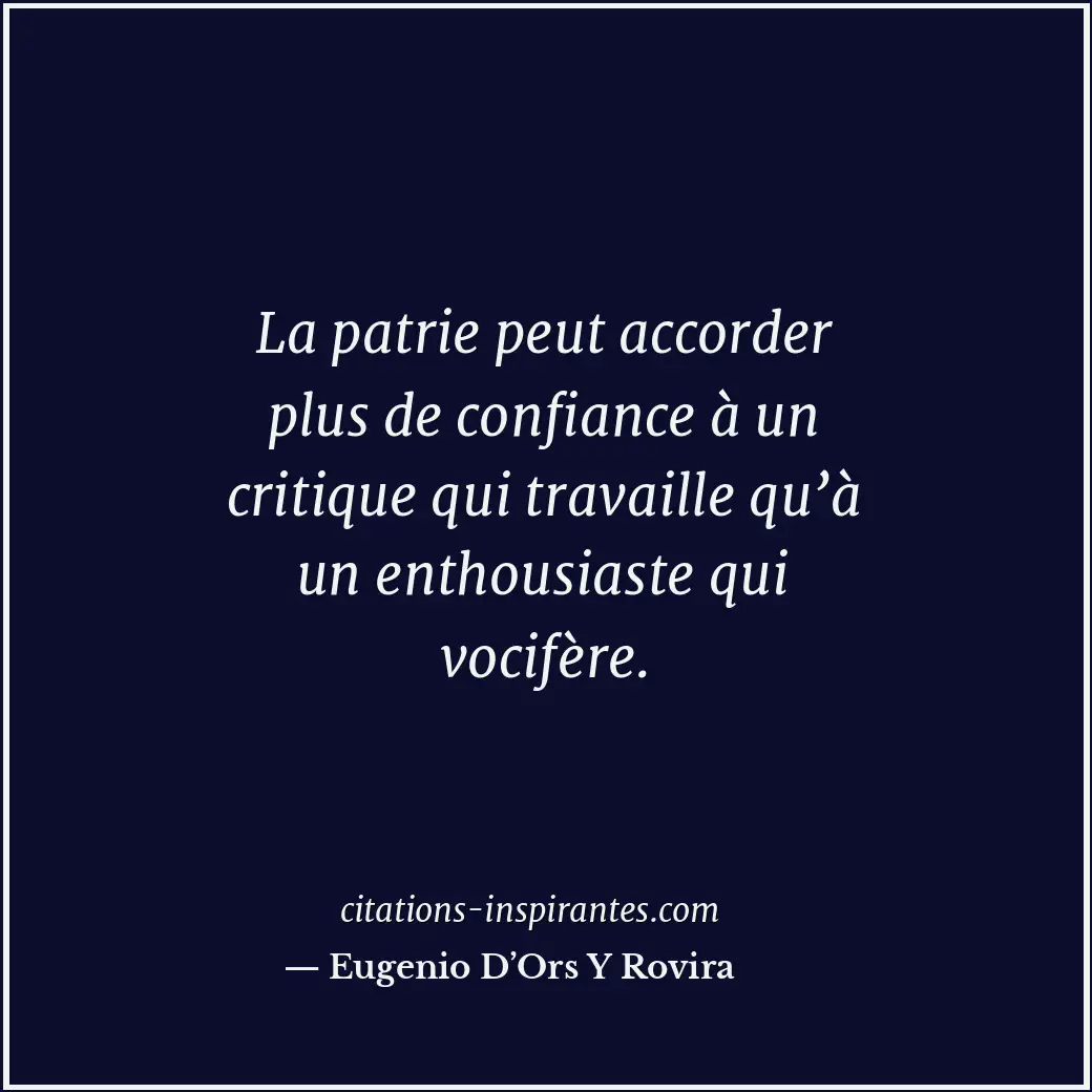 Citation de Eugenio D’Ors Y Rovira