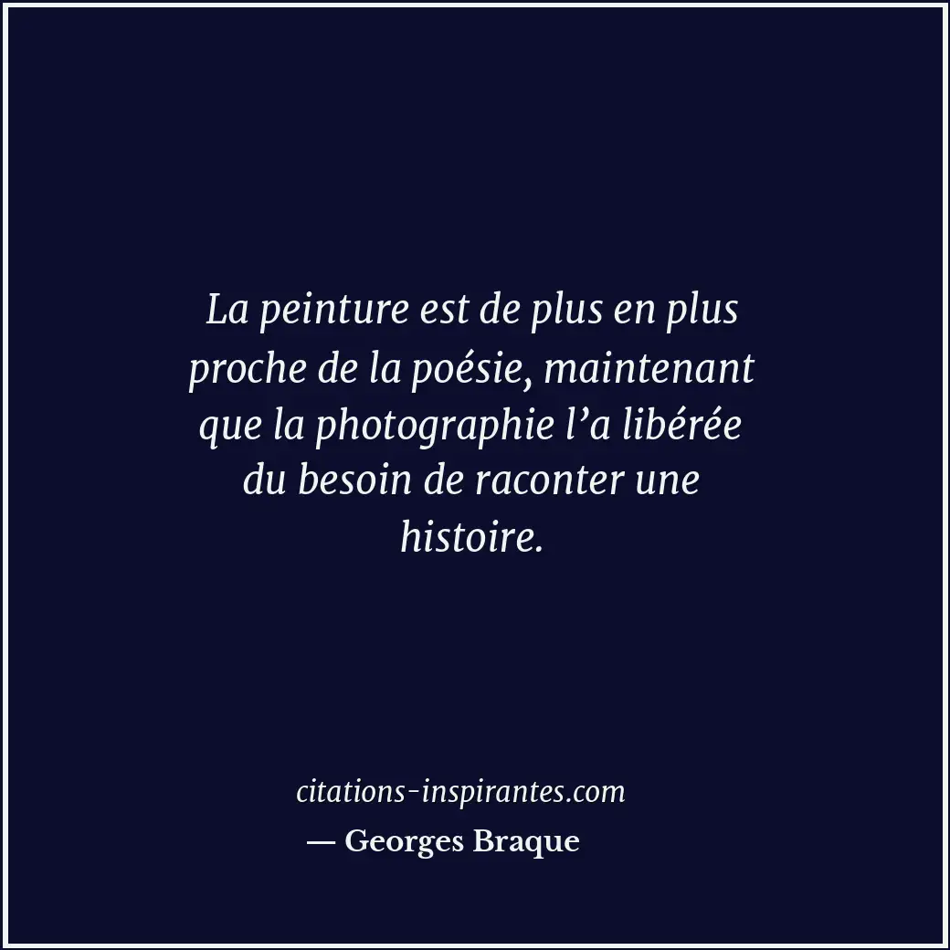 Citation de Georges Braque