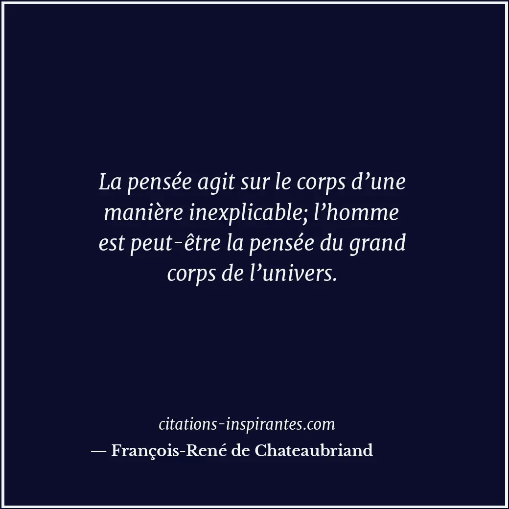Citation de François-René de Chateaubriand
