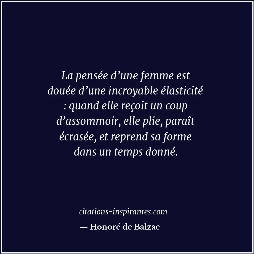 Citation de Honoré de Balzac