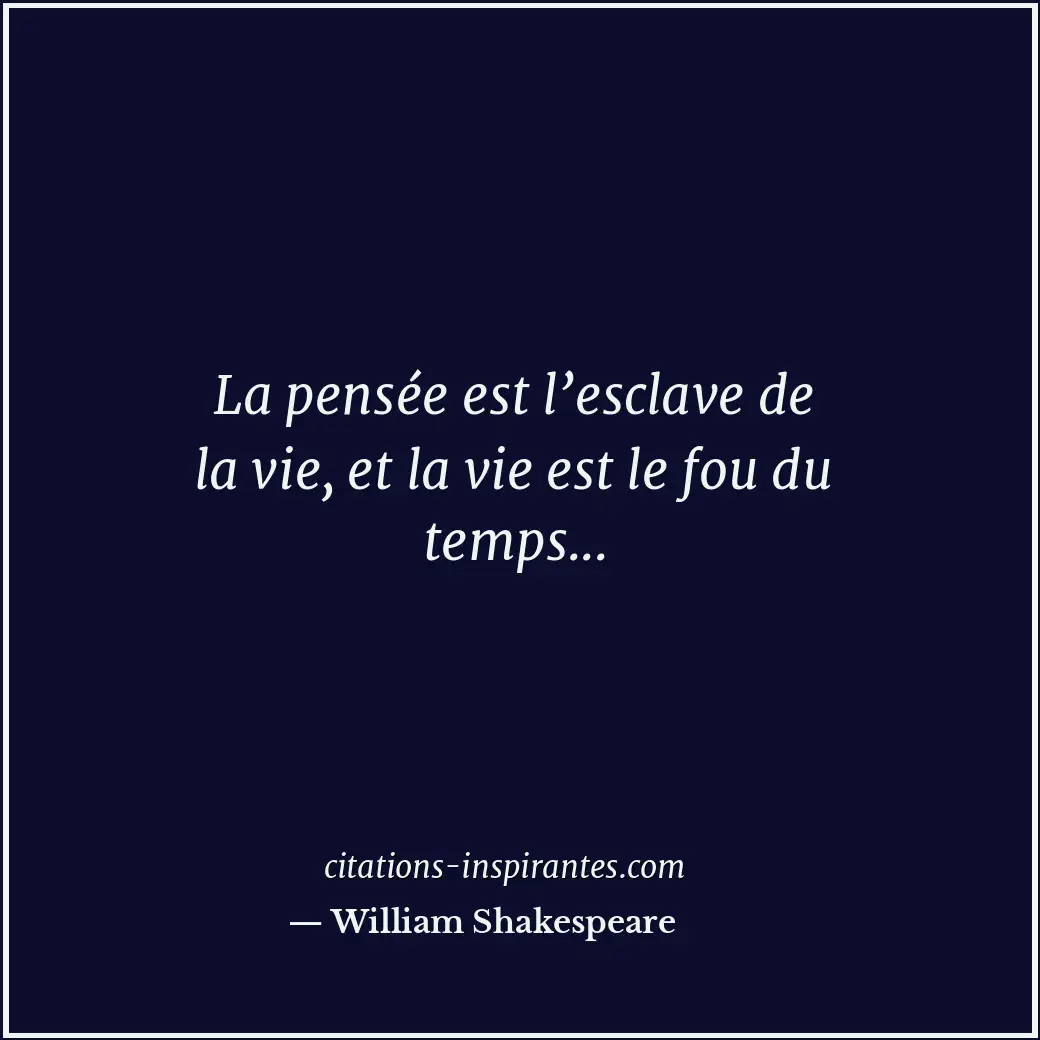 Citation de William Shakespeare