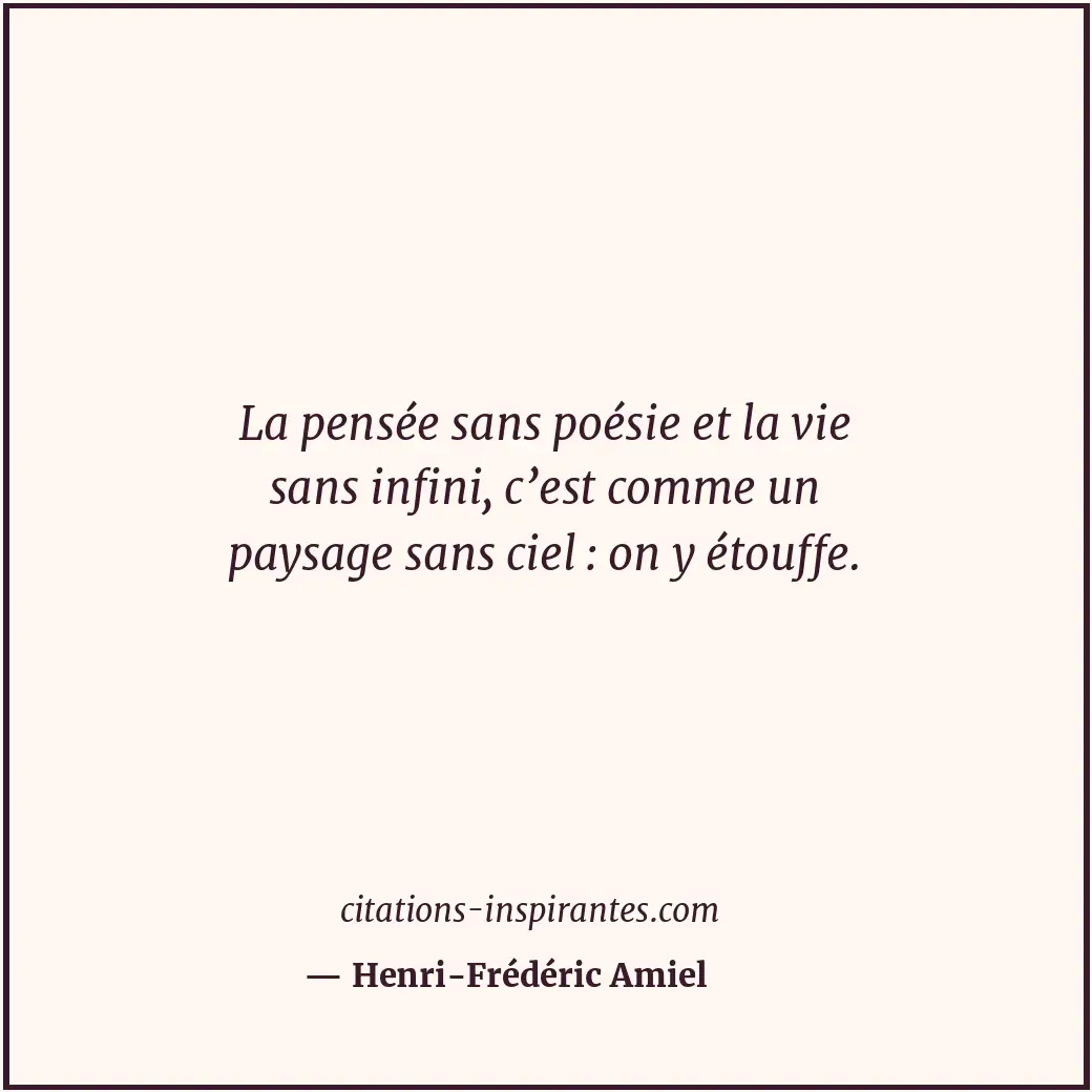 Citation de Henri-Frédéric Amiel