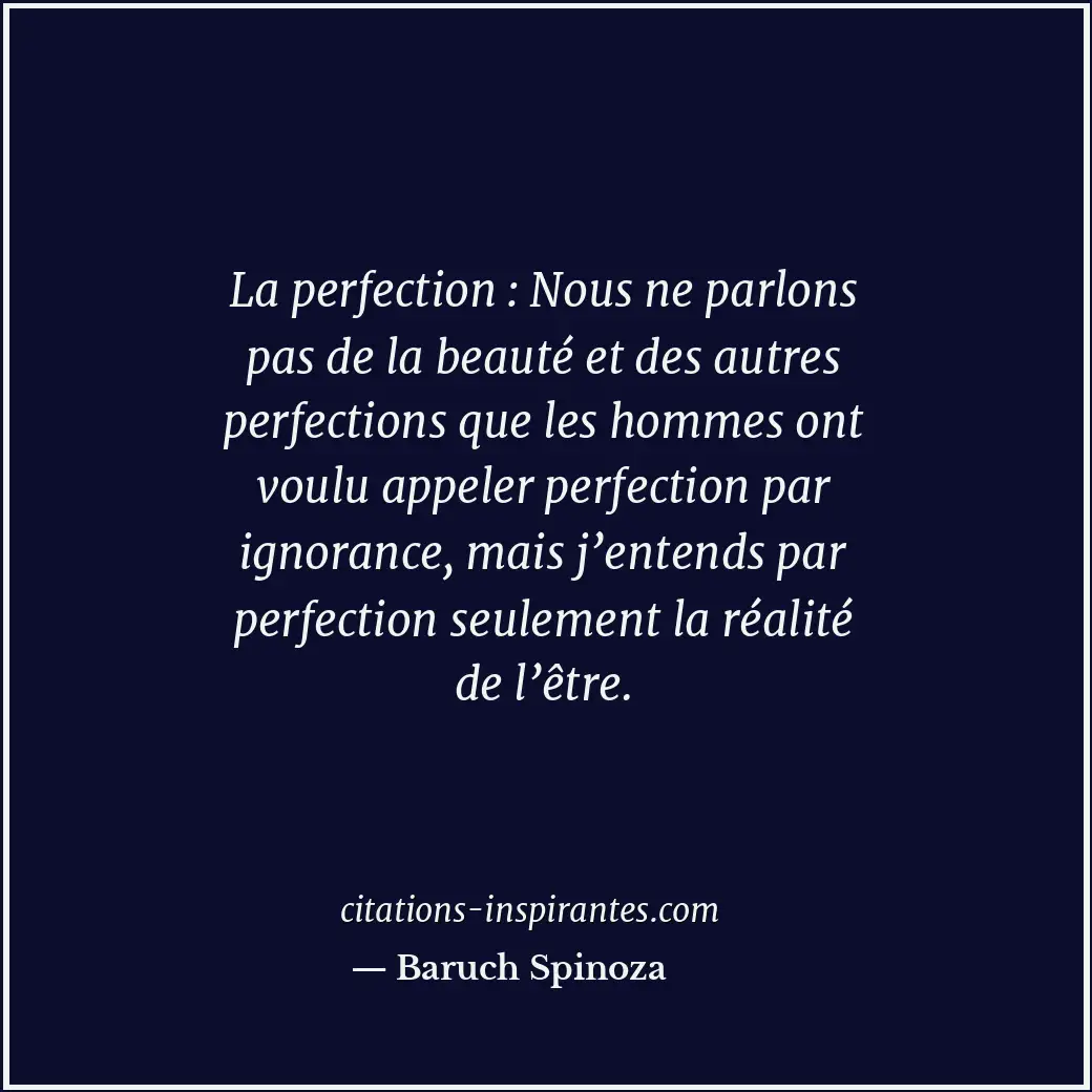 Citation de Baruch Spinoza