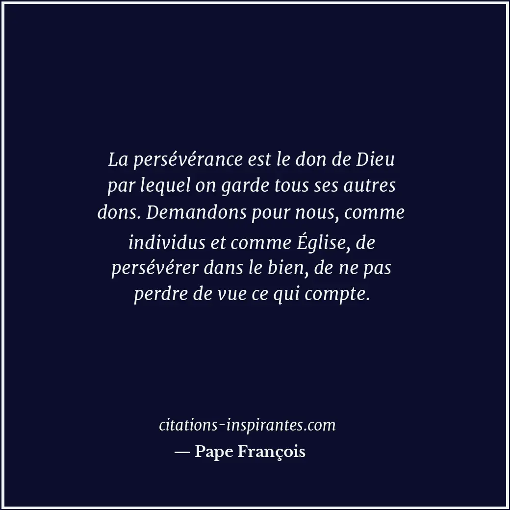 Citation de Pape François