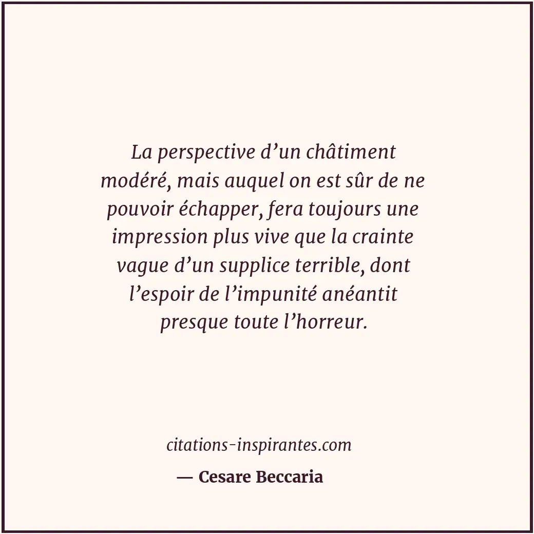 Citation de Cesare Beccaria