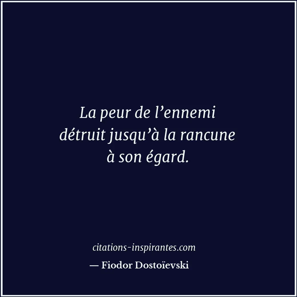 Citation de Fiodor Dostoïevski