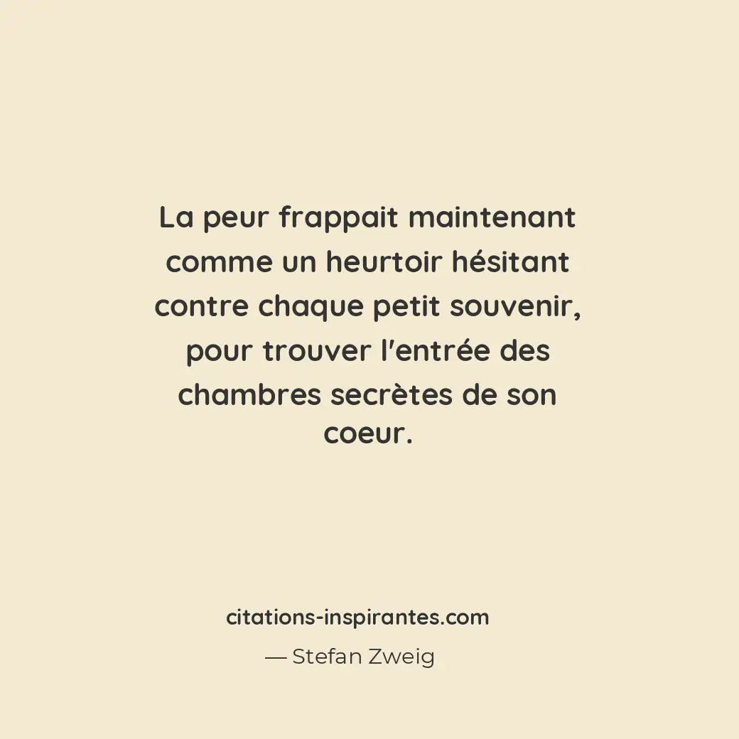 Citation de Stefan Zweig