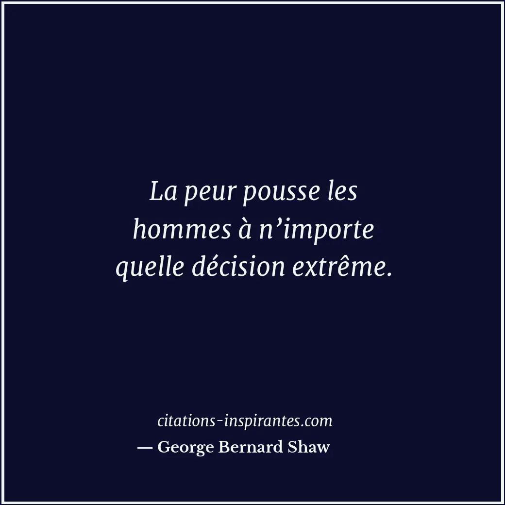 Citation de George Bernard Shaw
