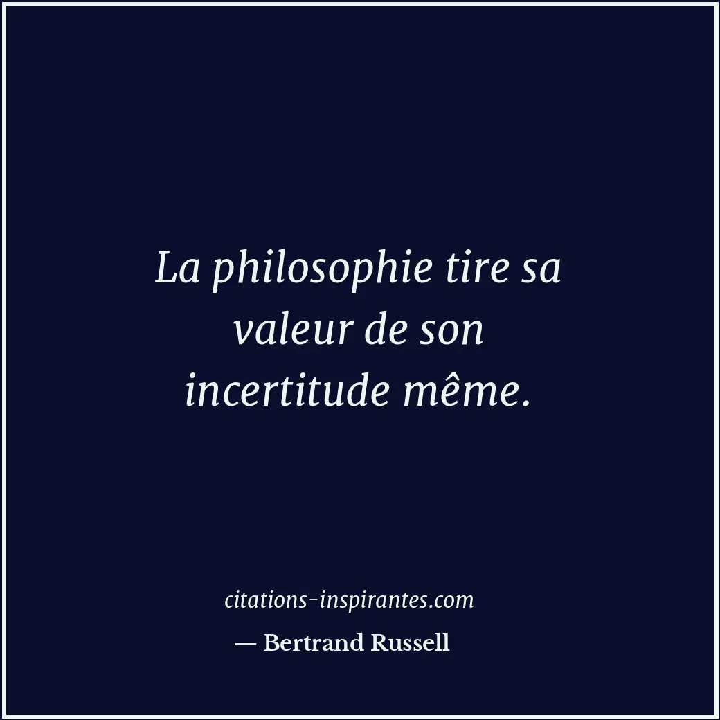 Citation de Bertrand Russell